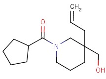 [3-allyl-1-(cyclopentylcarbonyl)-3-piperidinyl]methanol