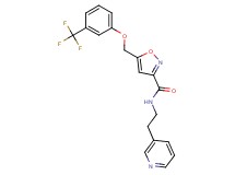 N-[2-(3-pyridinyl)ethyl]-5-{[3-(trifluoromethyl)phenoxy]methyl}-3-isoxazolecarboxamide