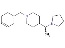 1-(3-cyclohexen-1-ylmethyl)-4-[1-(1-pyrrolidinyl)ethyl]piperidine bis(trifluoroacetate)