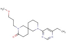 8-(6-ethyl-4-pyrimidinyl)-2-(3-methoxypropyl)-2,8-diazaspiro[5.5]undecan-3-one