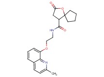 N-{2-[(2-methylquinolin-8-yl)oxy]ethyl}-2-oxo-1-oxaspiro[4.4]nonane-4-carboxamide