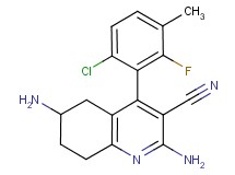 2,6-diamino-4-(6-chloro-2-fluoro-3-methylphenyl)-5,6,7,8-tetrahydroquinoline-3-carbonitrile