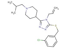 4-{4-allyl-5-[(3-chlorobenzyl)thio]-4H-1,2,4-triazol-3-yl}-1-isobutylpiperidine