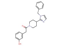 3-{2-[4-(1-benzyl-1H-imidazol-2-yl)-1-piperidinyl]-2-oxoethyl}phenol