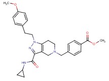 methyl 4-({3-[(cyclopropylamino)carbonyl]-1-[2-(4-methoxyphenyl)ethyl]-1,4,6,7-tetrahydro-5H-pyrazolo[4,3-c]pyridin-5-yl}methyl)benzoate