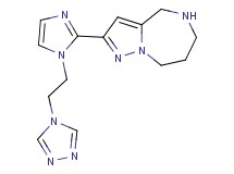 2-{1-[2-(4H-1,2,4-triazol-4-yl)ethyl]-1H-imidazol-2-yl}-5,6,7,8-tetrahydro-4H-pyrazolo[1,5-a][1,4]diazepine dihydrochloride