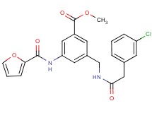 methyl 3-({[(3-chlorophenyl)acetyl]amino}methyl)-5-(2-furoylamino)benzoate