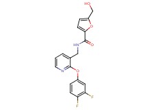 N-{[2-(3,4-difluorophenoxy)pyridin-3-yl]methyl}-5-(hydroxymethyl)-2-furamide
