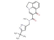 N-[(3-tert-butyl-1H-pyrazol-5-yl)methyl]-N-methyl-6-oxo-1,2-dihydro-6H-pyrrolo[3,2,1-ij]quinoline-5-carboxamide