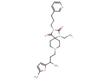 1-ethyl-8-[3-(5-methyl-2-furyl)butyl]-3-[3-(3-pyridinyl)propyl]-1,3,8-triazaspiro[4.5]decane-2,4-dione