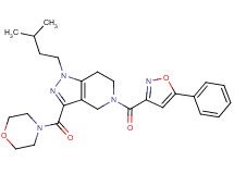 1-(3-methylbutyl)-3-(4-morpholinylcarbonyl)-5-[(5-phenyl-3-isoxazolyl)carbonyl]-4,5,6,7-tetrahydro-1H-pyrazolo[4,3-c]pyridine