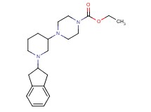 ethyl 4-[1-(2,3-dihydro-1H-inden-2-yl)-3-piperidinyl]-1-piperazinecarboxylate