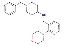 1-benzyl-N-{[2-(4-morpholinyl)-3-pyridinyl]methyl}-4-piperidinamine