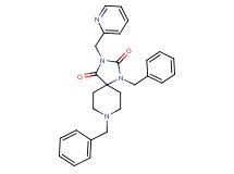 1,8-dibenzyl-3-(2-pyridinylmethyl)-1,3,8-triazaspiro[4.5]decane-2,4-dione