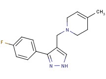 1-{[3-(4-fluorophenyl)-1H-pyrazol-4-yl]methyl}-4-methyl-1,2,3,6-tetrahydropyridine