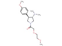 (3S*,4R*)-1-[(2-methoxyethoxy)acetyl]-4-(4-methoxyphenyl)-N,N-dimethylpyrrolidin-3-amine