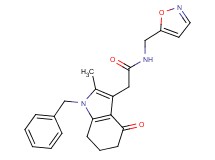 2-(1-benzyl-2-methyl-4-oxo-4,5,6,7-tetrahydro-1H-indol-3-yl)-N-(isoxazol-5-ylmethyl)acetamide