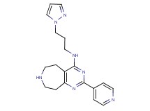 N-[3-(1H-pyrazol-1-yl)propyl]-2-(4-pyridinyl)-6,7,8,9-tetrahydro-5H-pyrimido[4,5-d]azepin-4-amine hydrochloride