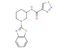 N-[1-(1,3-benzothiazol-2-yl)-3-piperidinyl]-1,2,3-thiadiazole-4-carboxamide