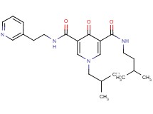 1-isobutyl-N-(3-methylbutyl)-4-oxo-N'-[2-(3-pyridinyl)ethyl]-1,4-dihydro-3,5-pyridinedicarboxamide