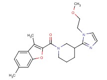 1-[(3,6-dimethyl-1-benzofuran-2-yl)carbonyl]-3-[1-(2-methoxyethyl)-1H-imidazol-2-yl]piperidine