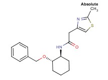 N-[(1S,2S)-2-(benzyloxy)cyclohexyl]-2-(2-methyl-1,3-thiazol-4-yl)acetamide