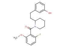 3-{2-[1-(2-fluoro-6-methoxybenzoyl)-2-piperidinyl]ethyl}phenol