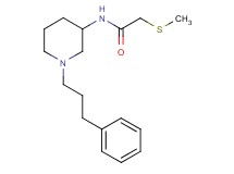 2-(methylthio)-N-[1-(3-phenylpropyl)-3-piperidinyl]acetamide