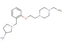 1-{2-[2-(4-ethyl-1-piperazinyl)ethoxy]benzyl}-3-pyrrolidinamine dihydrochloride