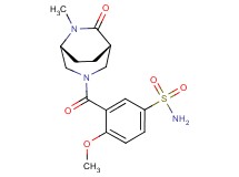 4-methoxy-3-{[(1S*,5R*)-6-methyl-7-oxo-3,6-diazabicyclo[3.2.2]non-3-yl]carbonyl}benzenesulfonamide