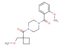 1-(2-methoxybenzoyl)-4-{[1-(methoxymethyl)cyclobutyl]carbonyl}piperazine