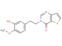 3-[2-(3-hydroxy-4-methoxyphenyl)ethyl]thieno[3,2-d]pyrimidin-4(3H)-one