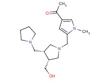 1-(5-{[(3R*,4R*)-3-(hydroxymethyl)-4-(pyrrolidin-1-ylmethyl)pyrrolidin-1-yl]methyl}-1-methyl-1H-pyrrol-3-yl)ethanone