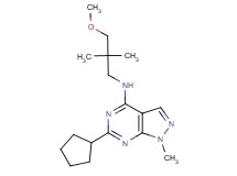 6-cyclopentyl-N-(3-methoxy-2,2-dimethylpropyl)-1-methyl-1H-pyrazolo[3,4-d]pyrimidin-4-amine
