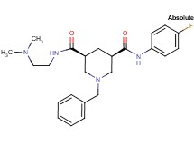 (3S,5R)-1-benzyl-N-[2-(dimethylamino)ethyl]-N'-(4-fluorophenyl)-3,5-piperidinedicarboxamide