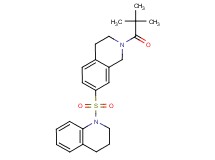 1-{[2-(2,2-dimethylpropanoyl)-1,2,3,4-tetrahydroisoquinolin-7-yl]sulfonyl}-1,2,3,4-tetrahydroquinoline