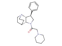 (2R*,3S*,6R*)-3-phenyl-5-(1-piperidinylacetyl)-1,5-diazatricyclo[5.2.2.0~2,6~]undecane