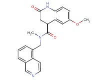 N-(5-isoquinolinylmethyl)-6-methoxy-N-methyl-2-oxo-1,2,3,4-tetrahydro-4-quinolinecarboxamide