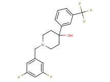 1-(3,5-difluorobenzyl)-4-[3-(trifluoromethyl)phenyl]-4-piperidinol
