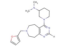 1-[7-(2-furylmethyl)-6,7,8,9-tetrahydro-5H-pyrimido[4,5-d]azepin-4-yl]-N,N-dimethylpiperidin-3-amine
