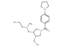 2-[{[(3R*,4R*)-4-(hydroxymethyl)-1-(4-pyrrolidin-1-ylbenzoyl)pyrrolidin-3-yl]methyl}(methyl)amino]ethanol