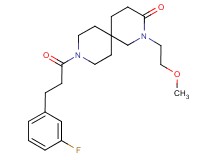 9-[3-(3-fluorophenyl)propanoyl]-2-(2-methoxyethyl)-2,9-diazaspiro[5.5]undecan-3-one