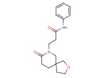 3-(8-oxo-2-oxa-7-azaspiro[4.5]dec-7-yl)-N-phenylpropanamide