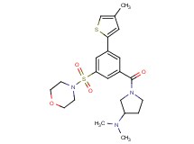 N,N-dimethyl-1-[3-(4-methyl-2-thienyl)-5-(4-morpholinylsulfonyl)benzoyl]-3-pyrrolidinamine