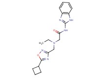 N-1H-benzimidazol-2-yl-2-[[(5-cyclobutyl-1,2,4-oxadiazol-3-yl)methyl](ethyl)amino]acetamide