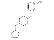 1-(3-methylbenzyl)-4-(3-pyrrolidinylmethyl)piperazine