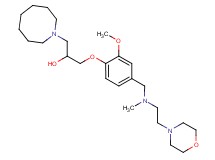 1-(1-azocanyl)-3-[2-methoxy-4-({methyl[2-(4-morpholinyl)ethyl]amino}methyl)phenoxy]-2-propanol