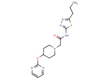 N-(5-propyl-1,3,4-thiadiazol-2-yl)-2-[4-(pyrimidin-2-yloxy)piperidin-1-yl]acetamide