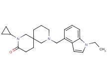 2-cyclopropyl-8-[(1-ethyl-1H-indol-4-yl)methyl]-2,8-diazaspiro[5.5]undecan-3-one