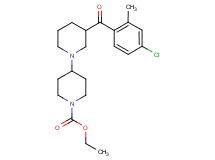 ethyl 3-(4-chloro-2-methylbenzoyl)-1,4'-bipiperidine-1'-carboxylate